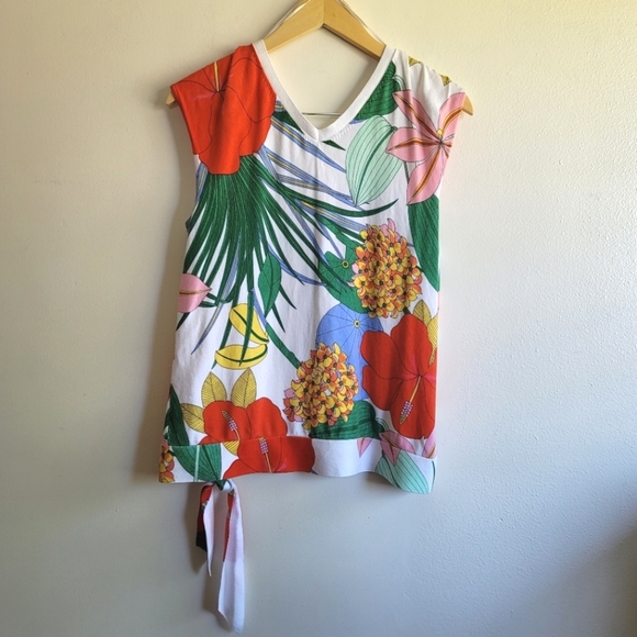 Talbots, Side Tie Sweater - Hibiscus , Size Medium - Picture 5 of 7